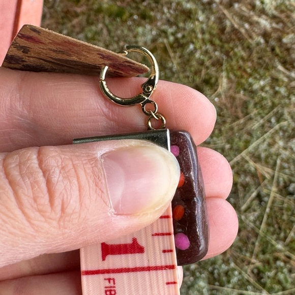 Polymer clay cosmic brownies Earrings - Picture 15 of 16